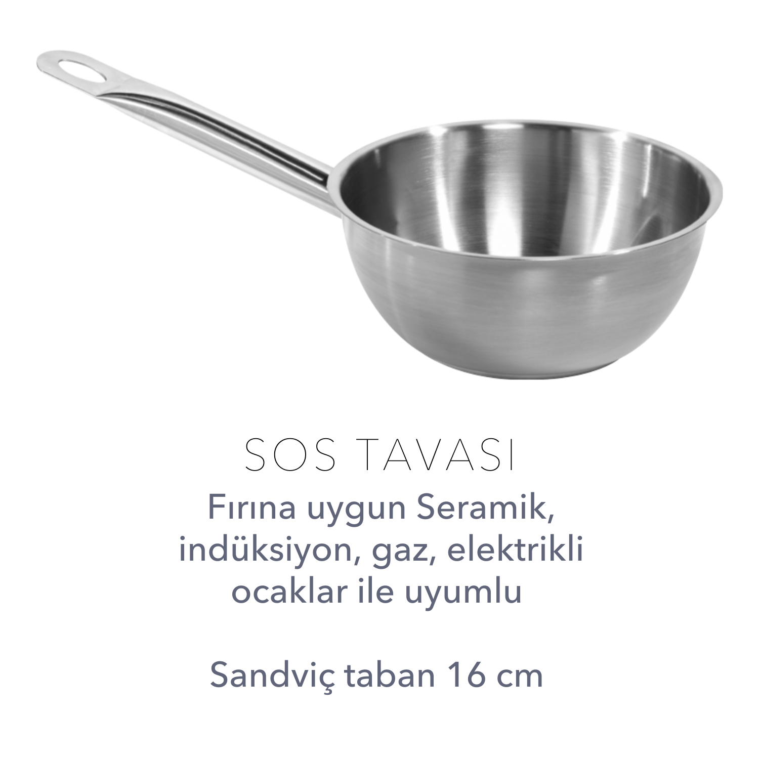 Metro Professional 16cm Çelik Sos Tavası