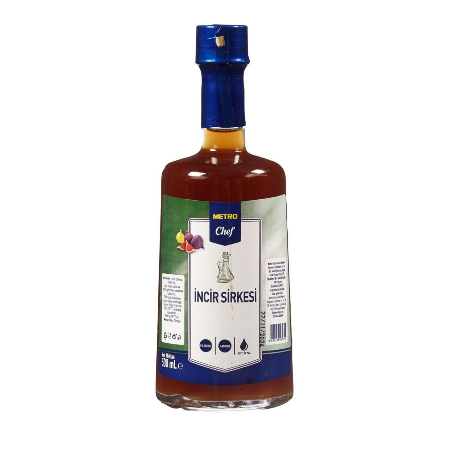 Metro Chef Incir Sirkesi 500 ml Fıg Vinegar
