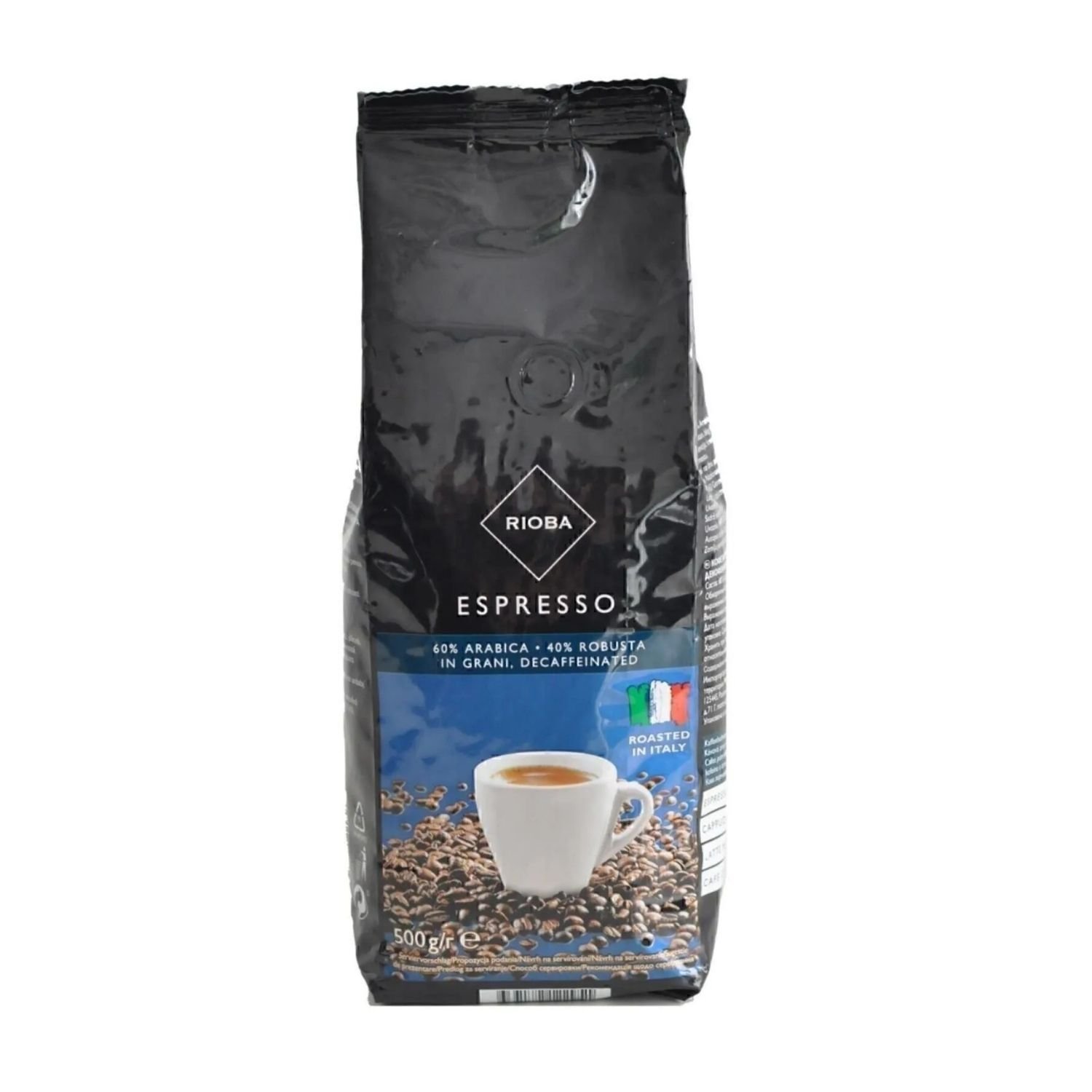 Rioba Espresso %60 Arabica %40 Robusta In Grani *kafeinsiz Çekirdek Kahve 500 Gr