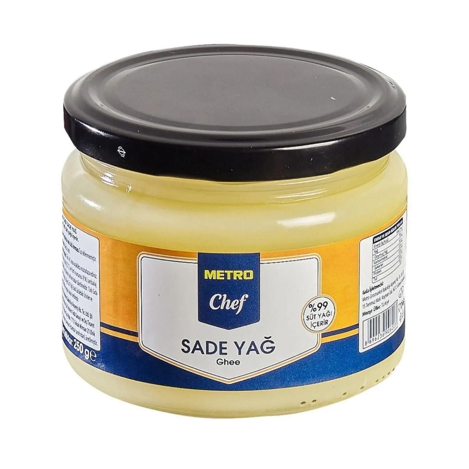 Metro Chef Sade Yağ Inek, Sade Yağ, Ghee Yağ, Ghee Yağı 250g - Des Biens