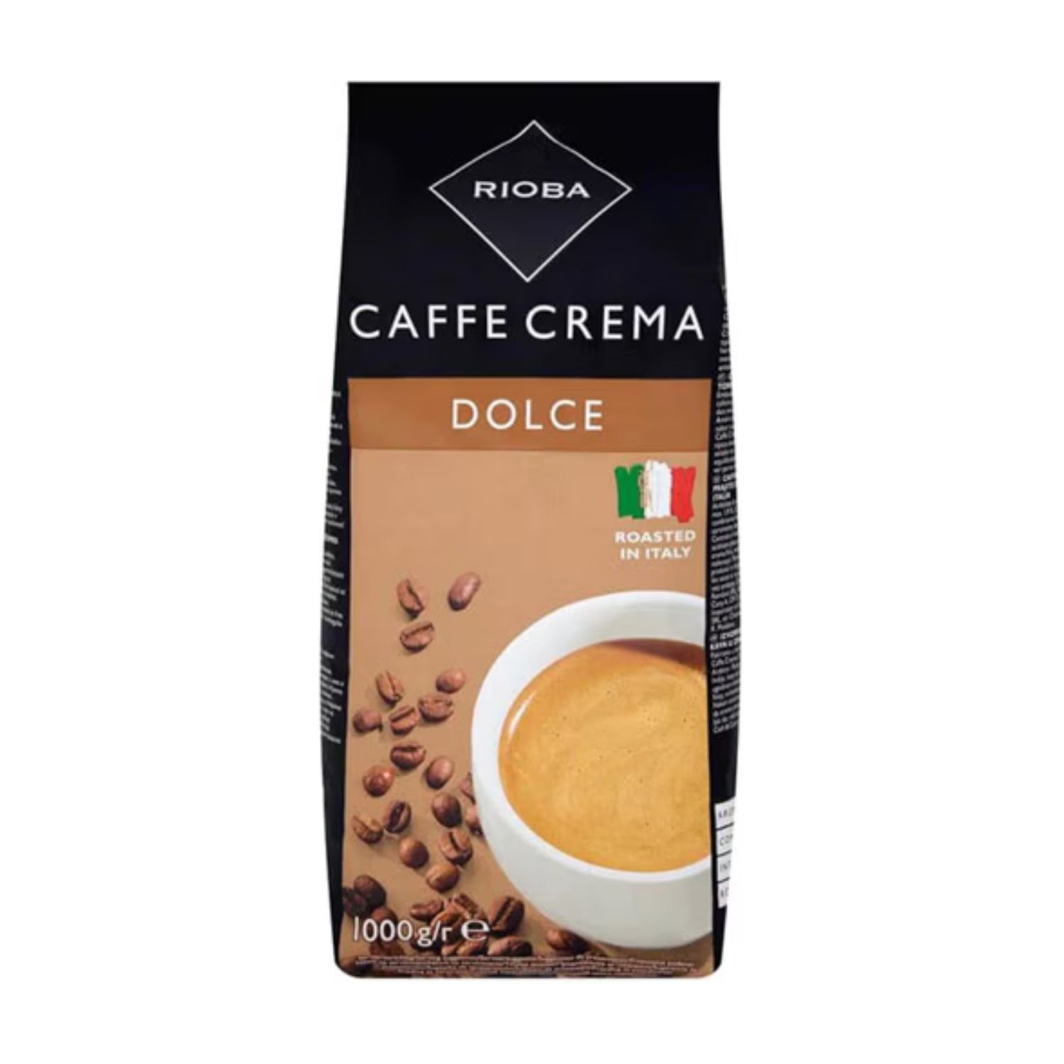 Rioba Caffe Crema Dolce %80 Arabica %20 Robusta Espresso Çekirdek Kahve - 1000 gr
