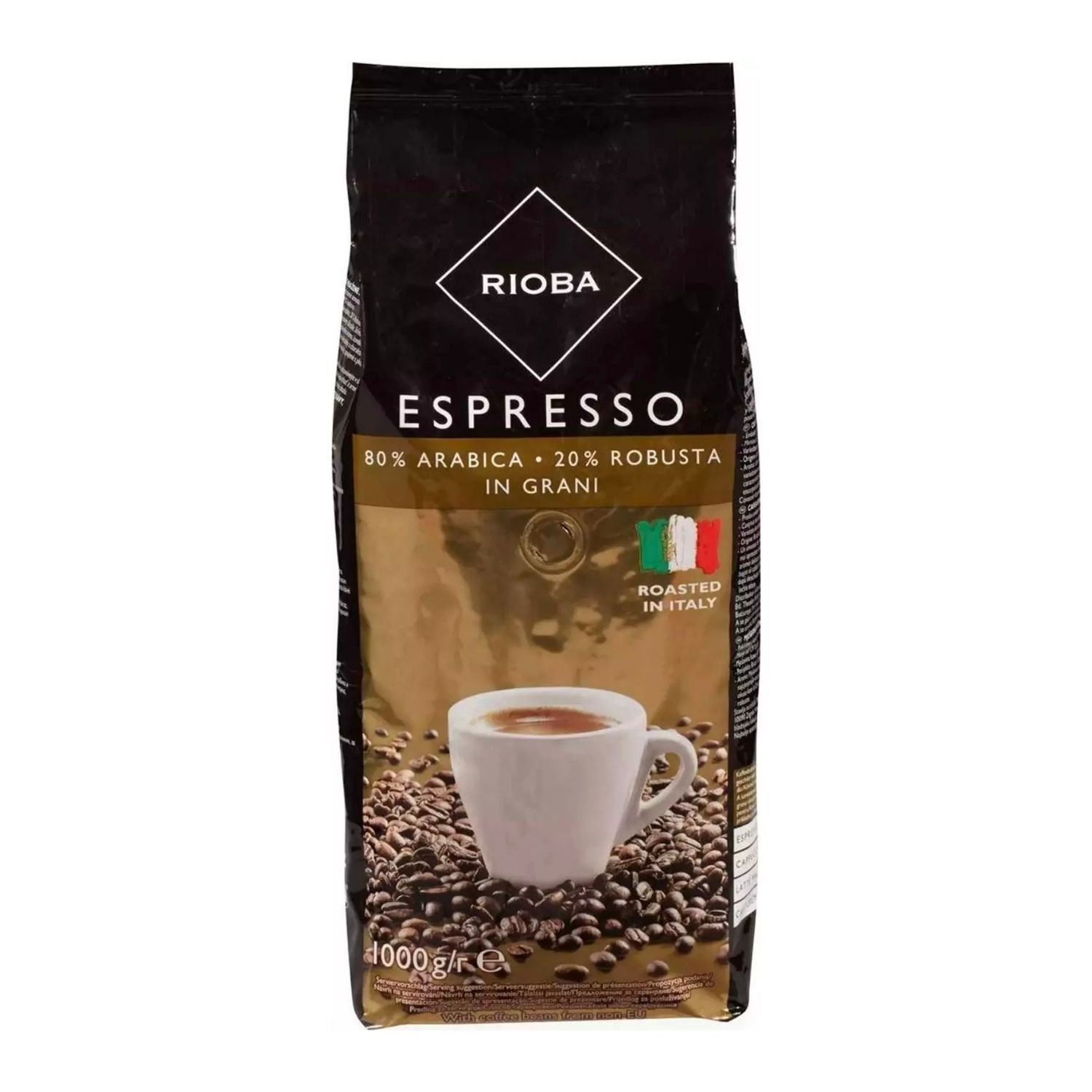 Rioba Espresso Çekirdek Gold Kahve %80arabica %20 robust 1KG