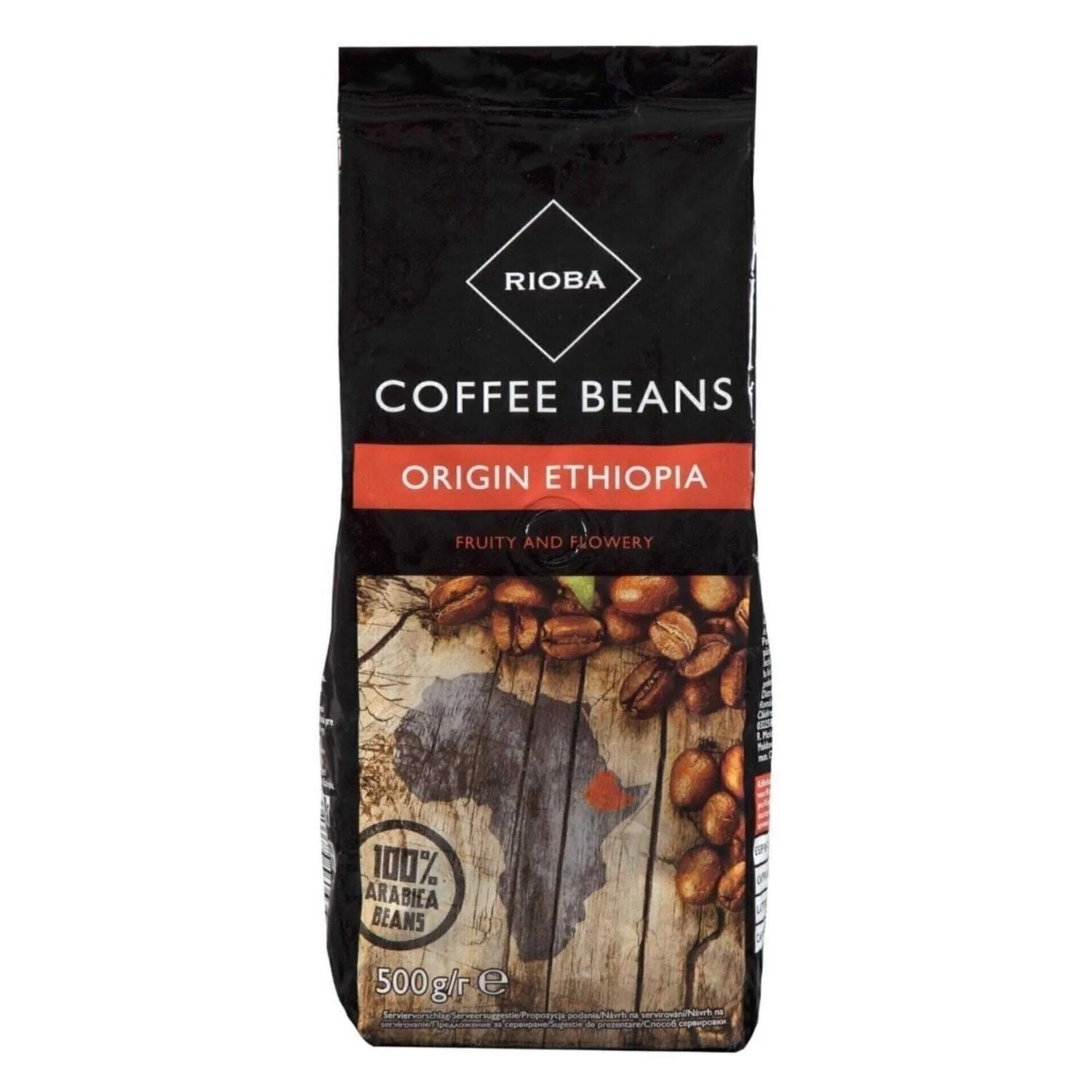 Rioba Etiyopya Tam Çekirdek Filtre Kahve 2 adet x 500 G