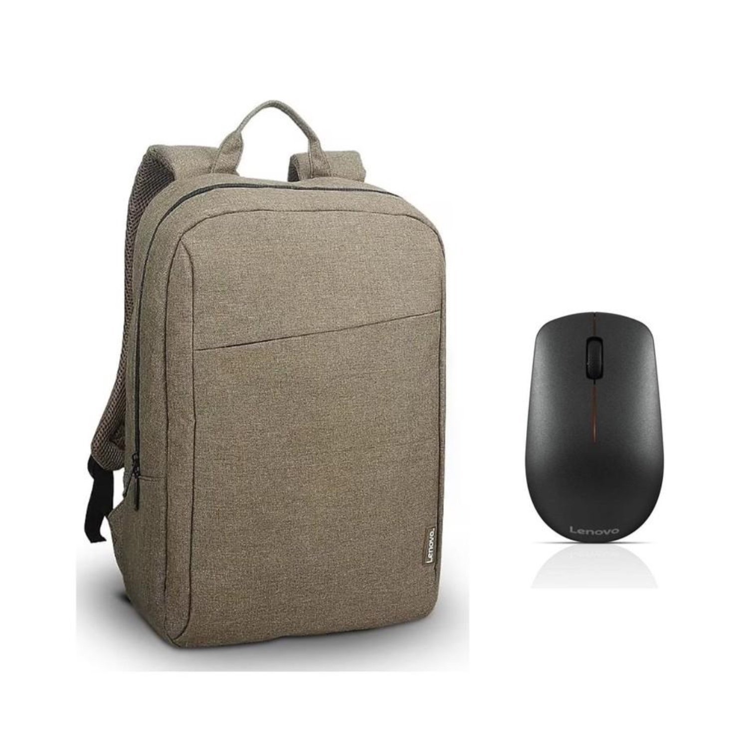 Lenovo 400 Kablosuz Mouse GY50R91293 + GX40Q17228 15.6" Toploader B210 Notebook Sırt Çantası Yeşil