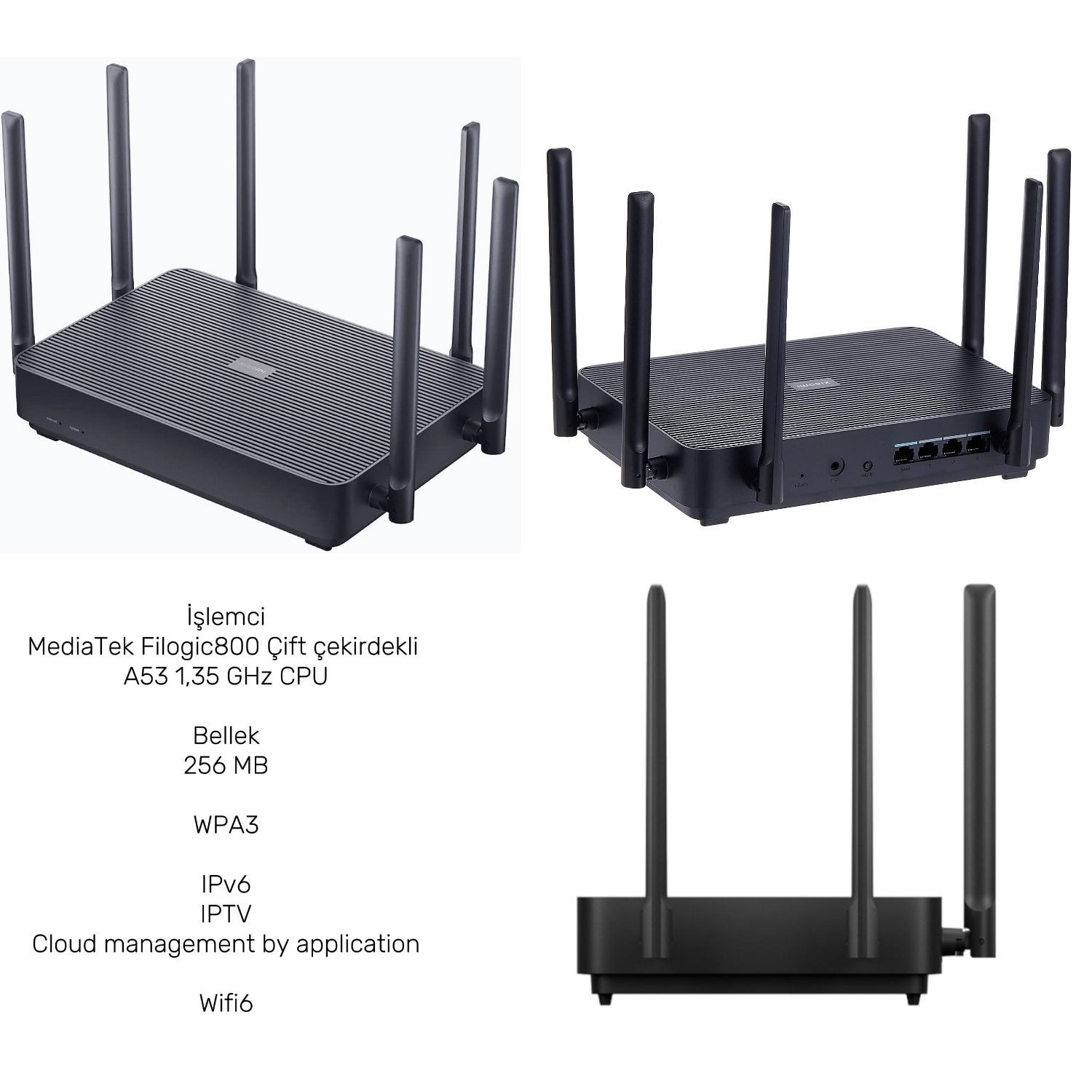 Xiaomi Mi Wifi 6 AX3200 Router Menzil Genişletici 2.4g/5g 6 Antenli Sinyal Güçlendirici