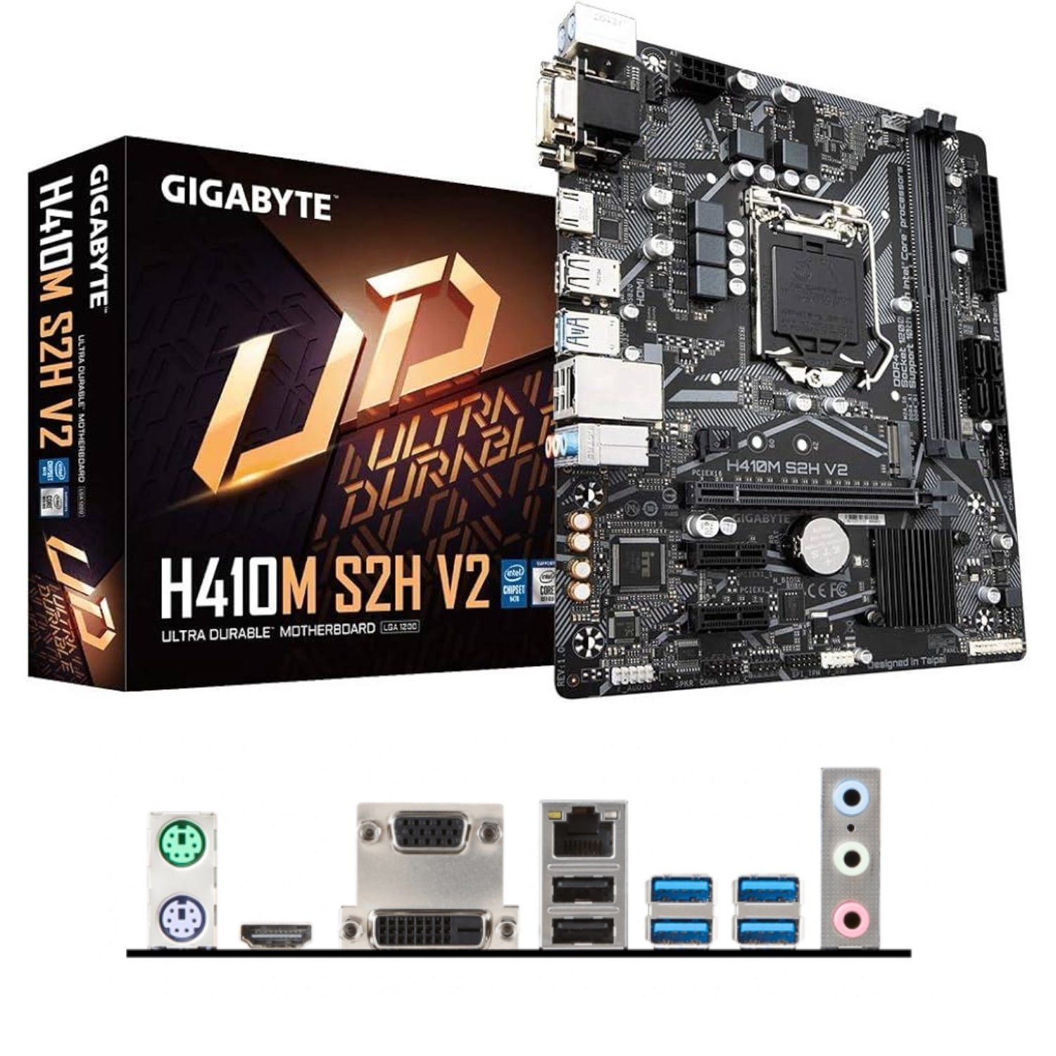 Gigabyte H410M S2H V2 Intel H470 64 GB 2666 Mhz DDR4 1200 mATX Anakart İkinci El